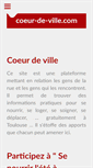 Mobile Screenshot of coeur-de-ville.com